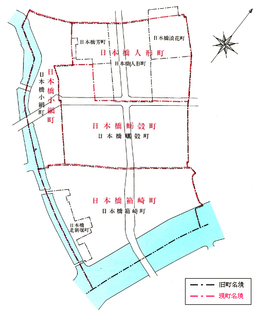 地図　日本橋蛎殻町地区