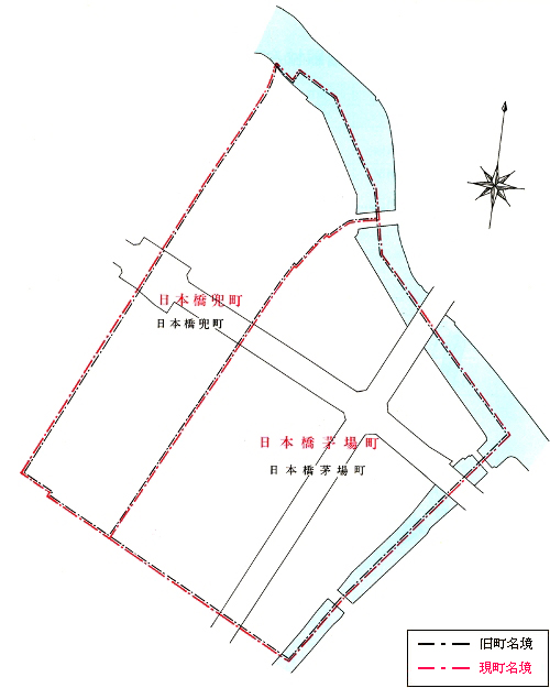 地図　日本橋茅場町・日本橋兜町地区