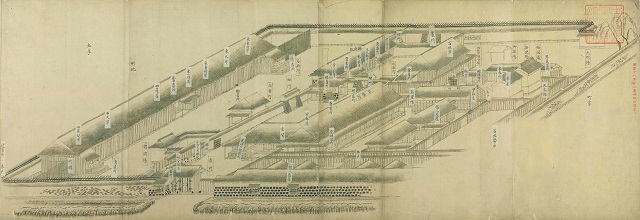 伝馬町牢屋敷の古地図