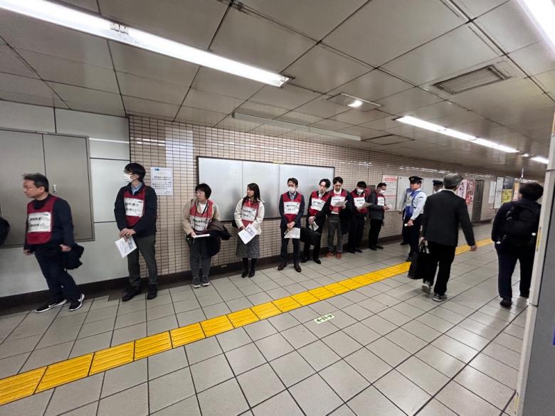 駅構内における利用者保護訓練