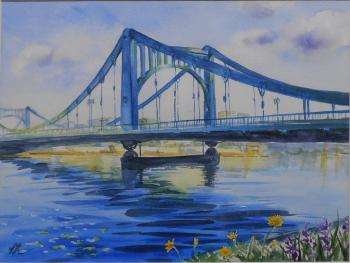 中央区ホームページ/9 清洲橋(水彩) 市川 悦子 中央区ホームページ/9 清洲橋(水彩) 市川 悦子