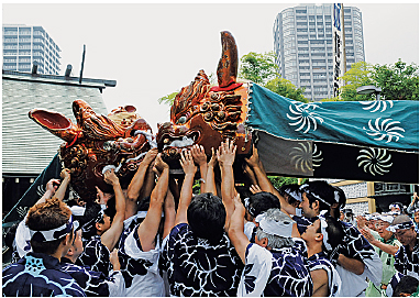 獅子頭宮出しの写真