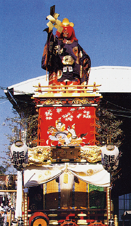 魚河岸水神社加茂能人形山車の写真