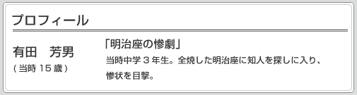 有田　芳男　プロフィール　画像