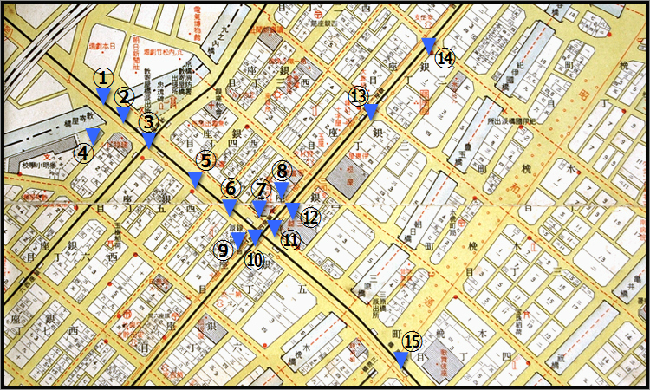 大東京区分図　三十五区之内　京橋区詳細図　昭和十二年　画像