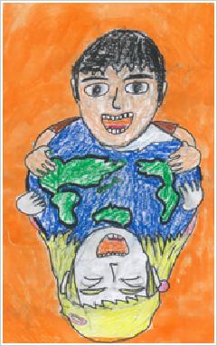 京橋築地小学校　原画　画像