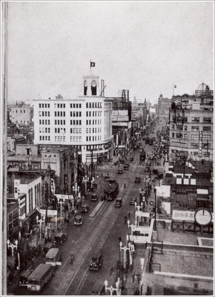 昭和8年頃の中央通り　画像