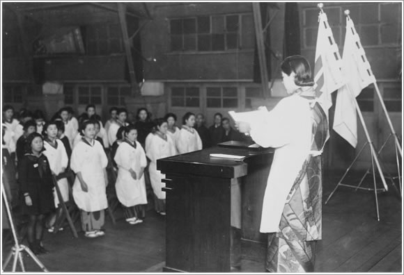 総動員体制の一環として戦時中は国防婦人会が活躍した　提供：桂田　一郎　画像