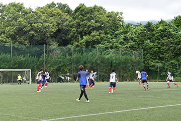 写真：サッカー部合宿